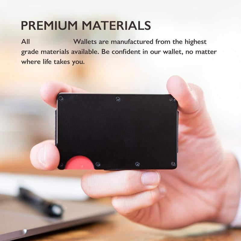 Men'S Wallet - Reinvented Design, Slim, Minimalistic & Seamless Card Case, Blocks RFID Scanners, Holds 12 Cards